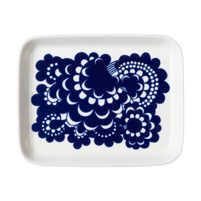 Arabia Esteri lautanen 15x19 cm Sininen-valkoinen | Alk. 20,00 €