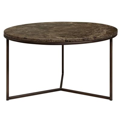 Artwood, Cedes sohvapöytä ruskea marmori Ø 80 cm Artwood | Alk. 1 220,00 €