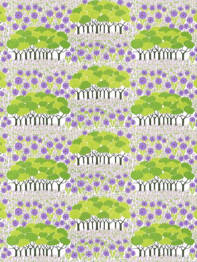 Arvidssons Textil Allé kangas Vihreä-violetti | Alk. 20,08 €