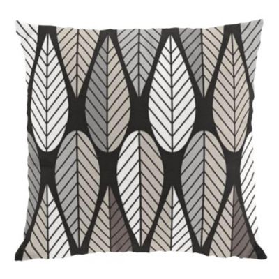 Arvidssons Textil Blader tyynynpäällinen harmaa-valkoinen-musta | Alk. 15,90 €