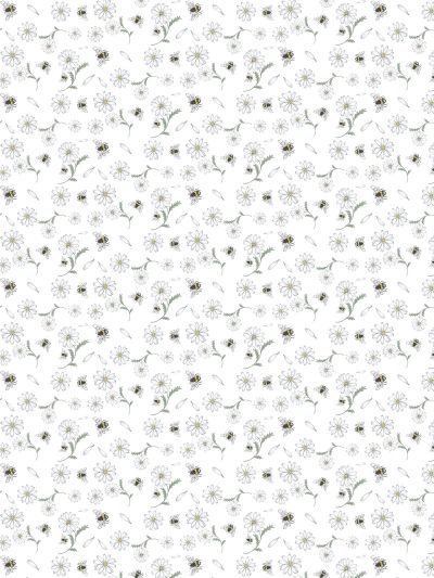 Arvidssons Textil Blomstersurr kangas Beige