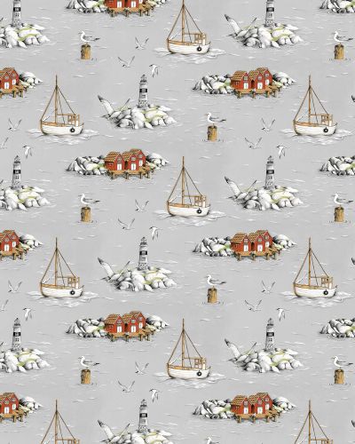 Arvidssons Textil Fiskeskär kangas Harmaa | Alk. 24,90 €