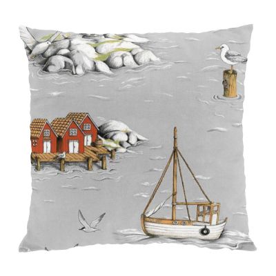 Arvidssons Textil Fiskeskär tyynyliina 47x47 cm Harmaa | Alk. 16,90 €