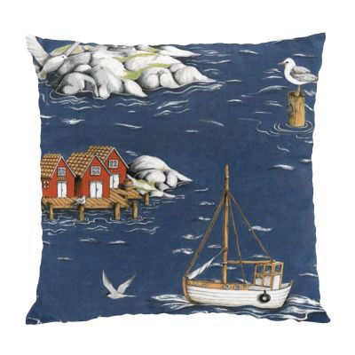 Arvidssons Textil Fiskeskär tyynyliina 47x47 cm Sininen | Alk. 19,90 €