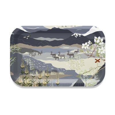 Arvidssons Textil Fjällvandring tarjotin 21 x 33 cm Sininen | Alk. 19,90 €