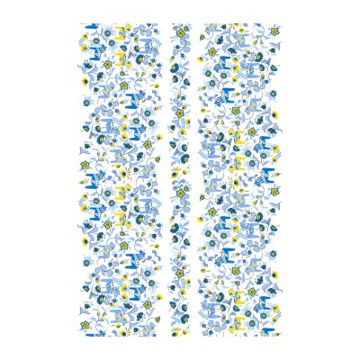 Arvidssons Textil Leksand Bård vahaliina Sininen-keltainen