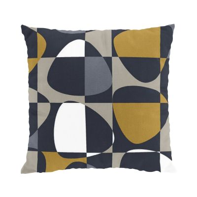 Arvidssons Textil Mosaik tyynynpäällinen 47x47 cm Tummanharmaa | Alk. 16,90 €