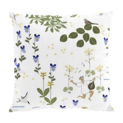 Arvidssons Textil Rönnerdahl tyynynpäällinen 47 x 47 cm Offwhite-vihreä | Alk. 18,90 €