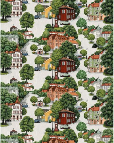 Arvidssons Textil Sommarstad kangas Vihreä | Alk. 20,90 €