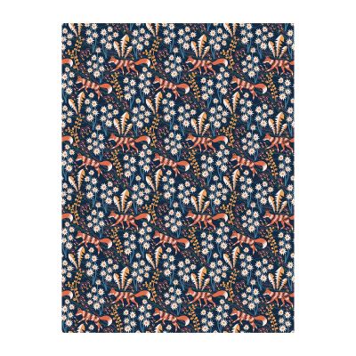 Arvidssons Textil Stjärnspeja vahaliina Tummansininen