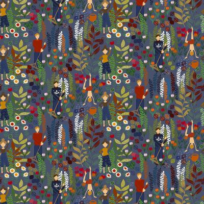 Arvidssons Textil Trädgård kangas Sininen | Alk. 28,00 €