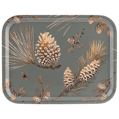 Åry Home Pine Cone -tarjotin 28x36 cm Moss grey | Alk. 27,00 €