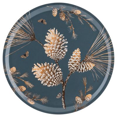 Åry Home Pine Cone -tarjotin Ø 38 cm Thunder blue | Alk. 28,00 €