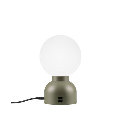 Ateljé Lyktan Pluggie pöytävalaisin Puuterinvihreä, opaalilasi | Alk. 136,00 €