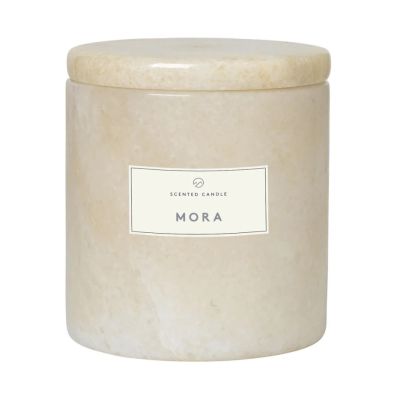blomus Frable tuoksukynttilä marmori Ø 7 cm Moonbeam-mora