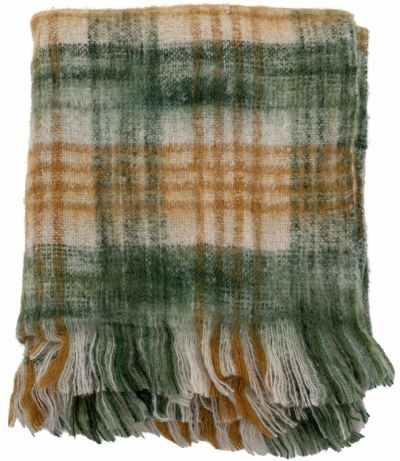 Bloomingville Baloo torkkupeitto 150x130 cm vihreä | Alk. 18,50 €