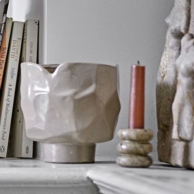 Bloomingville Madisson kynttilänjalka ruskea marmori | Alk. 21,90 €