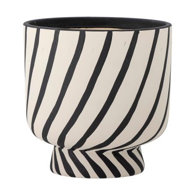 Bloomingville Malena ruukku Ø16x16 cm Black stripes | Alk. 30,90 €