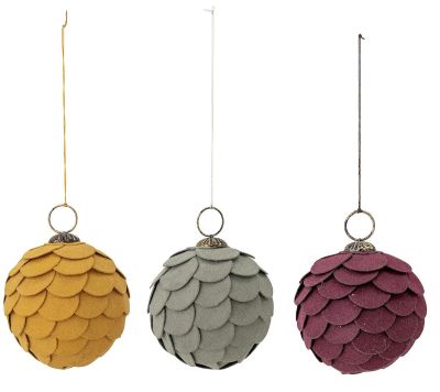Bloomingville Pau koristepallo 3 kpl monivärinen