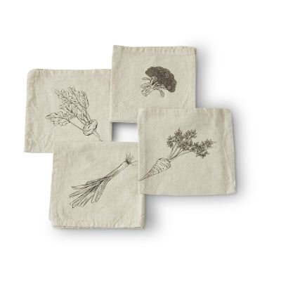 Boel & Jan Odla lautasliina 40 x 40 cm 4 osaa Beige-ruskea | Alk. 37,80 €