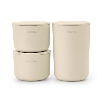 Brabantia ReNew säilytyspurkit, 3-pakkaus Soft Beige | Alk. 16,00 €