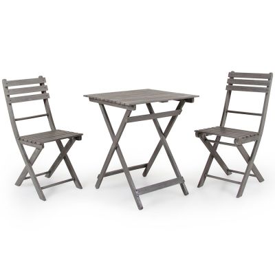 Brafab, Bruton taitettava kahvilapöytä ja tuolit Brafab