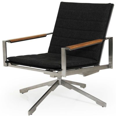 Brafab, Gotland pyörivä nojatuoli teräs/tiikki Brafab | Alk. 977,41 €