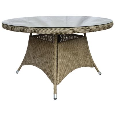 Brafab, Hornbook ruokapöytä 150 cm beige polyrottinki sis. lasi Brafab | Alk. 648,00 €