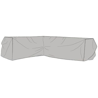Brafab, Kalusteen suojapeite kulmasohva 90 x 280/222 cm harmaa polyesteri Brafab | Alk. 101,15 €