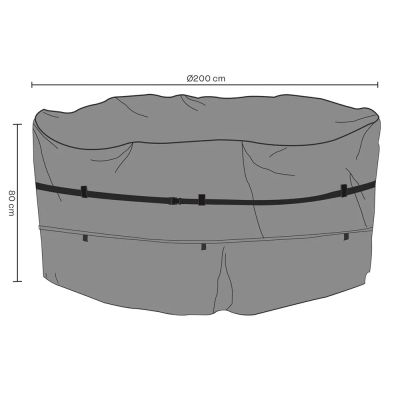 Brafab, Kalustesuoja Pyöreä 200x80 cm Premium | Alk. 104,95 €