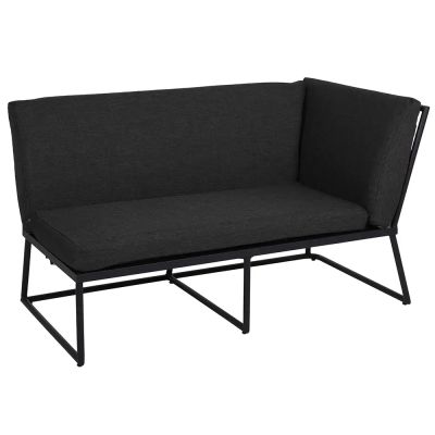Brafab, Vence 2-paikkainen päätyosa vasen musta/musta | Alk. 457,20 €
