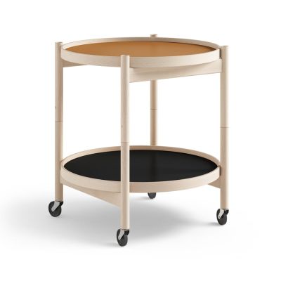 Brdr. Krüger Bølling Tray Table model 50 -rullapöytä Clay, käsittelemätön pyökkirunko | Alk. 714,60 €