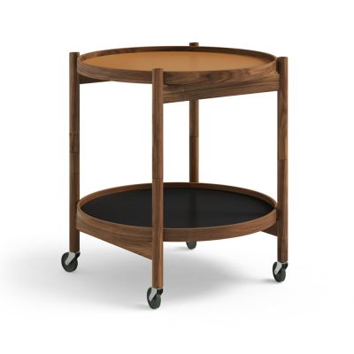 Brdr. Krüger Bølling Tray Table model 50 -rullapöytä Clay, öljytty saksanpähkinärunko | Alk. 1 261,80 €