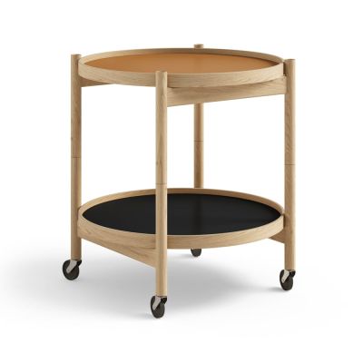 Brdr. Krüger Bølling Tray Table model 50 -rullapöytä Clay, öljytty tammirunko | Alk. 869,00 €