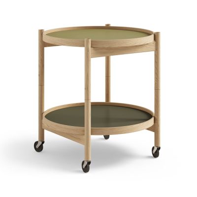 Brdr. Krüger Bølling Tray Table model 50 -rullapöytä Leaf, öljytty tammirunko | Alk. 948,60 €