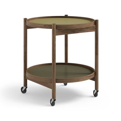 Brdr. Krüger Bølling Tray Table model 50 -rullapöytä Leaf, savuöljytty tammirunko | Alk. 1 049,40 €