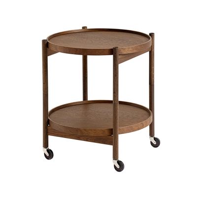 Brdr. Krüger Bølling Tray Table model 50 -rullapöytä Savutammi, savuöljytty tammirunko | Alk. 1 161,00 €