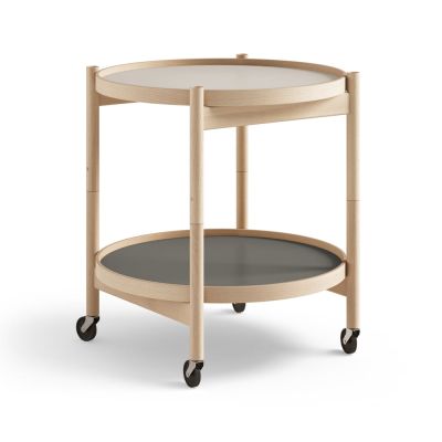 Brdr. Krüger Bølling Tray Table model 50 -rullapöytä Stone, öljytty pyökkirunko | Alk. 778,00 €