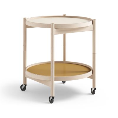 Brdr. Krüger Bølling Tray Table model 50 -rullapöytä Sunny, käsittelemätön pyökkirunko | Alk. 714,60 €
