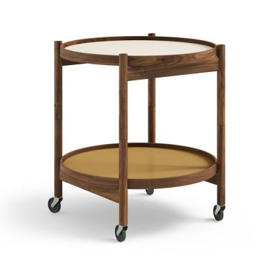 Brdr. Krüger Bølling Tray Table model 50 -rullapöytä Sunny, öljytty saksanpähkinärunko | Alk. 1 261,80 €