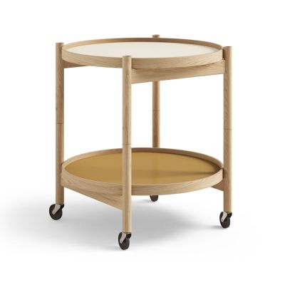 Brdr. Krüger Bølling Tray Table model 50 -rullapöytä Sunny, öljytty tammirunko | Alk. 948,60 €