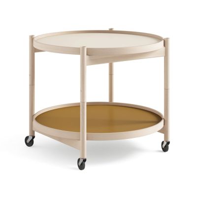 Brdr. Krüger Bølling Tray Table model 60 rullapöytä Sunny, käsittelemätön pyökkirunko | Alk. 848,70 €