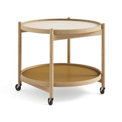 Brdr. Krüger Bølling Tray Table model 60 rullapöytä Sunny, öljytty tammirunko | Alk. 1 116,00 €