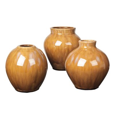 Broste Copenhagen Ingrid keramiikkamaljakko 14,5 cm, 3-pakkaus Apple cinnamon | Alk. 42,90 €
