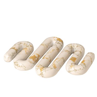 Broste Copenhagen Orla pannunalunen 17,5 x 21,5 cm, valkoinen/kulta | Alk. 71,16 €