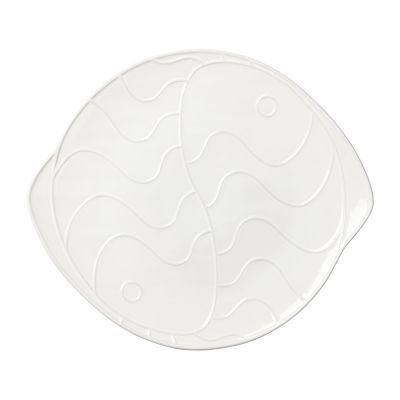 Broste Copenhagen Pesce lautanen 30 x 34,6 cm Transparent white | Alk. 39,00 €