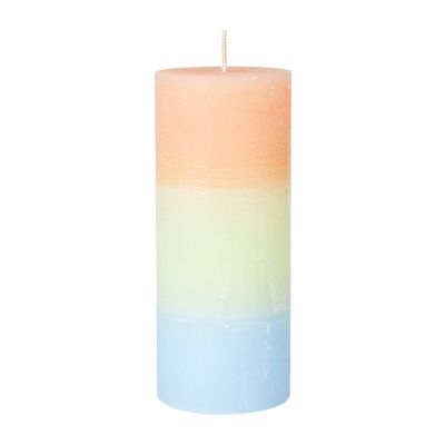 Broste Copenhagen Rainbow pöytäkynttilä 17 cm Cloudy melon | Alk. 23,00 €