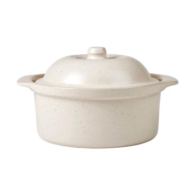 Broste Copenhagen Vig uuninkestävä vuoka kannella 20,5x24 cm Beige | Alk. 45,00 €