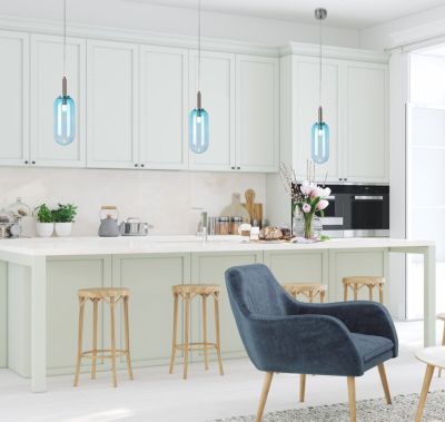Candellux Fiuggi riippuvalaisin vaaleansininen | Alk. 149,00 €