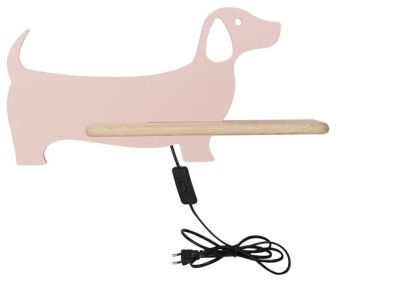 Candellux Koira seinävalaisin hyllyllä vaaleanpunainen | Alk. 69,00 €